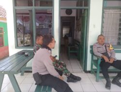 Sinergitas TNI – Polri,Polsek Tanjungkerta Polres Sumedang Polda Jabar,sambangi Koramil Tanjungkerta jalin silaturahmi