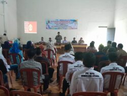 Bhabinkamtibmas Desa Girimukti Bripka Agung Putra Monitoring Kegiatan Musrenbang Desa dalam rangka Penetapan RKPDes tahun 2025