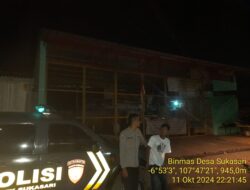 Anggota Polsek Sukasari Rutin Laksanakan Patroli KRYD Blue Light / Malam hari di Wilayah Kecamatan Sukasari Kabupaten Sumedang