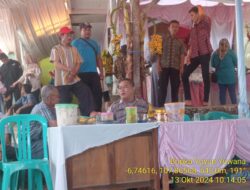Bripka Yuyun Yuwana Laksanakan Pengamanan Syukuran Pernikahan di Dusun Sindang jaya. Desa Kertamukti 