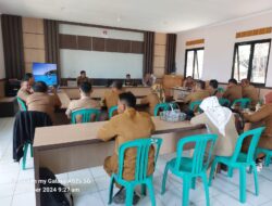 Kapolsek Tanjungmedar hadiri rapat mingon di Kecamatan Tanjungmedar kab Sumedang