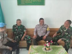 Sinergitas TNI – Polri,Polsek Tanjungkerta Polres Sumedang Polda Jabar,sambangi Koramil Tanjungkerta jalin silaturahmi