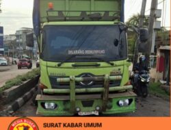 Diduga Ngantuk Truk Batu Bara PT PKP/IJAB Dan PT MME Alami kecelakaan Di Jalan Umum Tanjung Enim