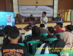 Kapolsek Tanjungmedar melaksanakan Binluh Desa Bersinar ( Bebas Narkoba dan Kenakalan Remaja) di Desa Tanjungmedar