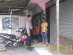 KAPOLSEK SUKASARI BESERTA ANGGOTA UNIT SAMAPTA MEMBERIKAN HIMBAUAN KAMTIBMAS SEBAGAI LANGKAH PREVENTIF DEMI TERCIPTANYA SITUASI KAMTIBMAS YANG KONDUSIF