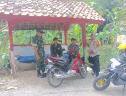 Sinergitas TNI – Polri, Dalam Kegiatan Sambang ke warga Desa Gunturmekar Kec. Tanjungkerta