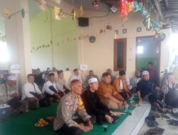 Aipda Deny Monitoring Kegiatan Maulid Nabi Muhammad SAW 1445 H / 2024 M di Halaman Mesjid AT TAQWA