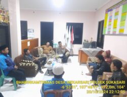 Polsek sukasari melaksanakan sambang untuk menjalin silaturahmi