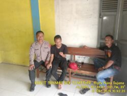 Aiptu Nana Sujana bersama Aiptu Aceng,SH melaksanakan sambang/silatrahmi Kamtibmas dan dumas keliling dalam rangka BEYOND TRUST PRESISI