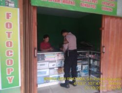 KAPOLSEK SUKASARI BESERTA ANGGOTA UNIT SAMAPTA MEMBERIKAN HIMBAUAN KAMTIBMAS SEBAGAI LANGKAH PREVENTIF DEMI TERCIPTANYA SITUASI KAMTIBMAS YANG KONDUSIF