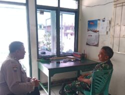 Sinergitas TNI – Polri,Polsek Tanjungkerta Polres Sumedang Polda Jabar,sambangi Koramil Tanjungkerta jalin silaturahmi