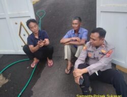 KAPOLSEK SUKASARI BESERTA ANGGOTA UNIT SAMAPTA MEMBERIKAN HIMBAUAN KAMTIBMAS SEBAGAI LANGKAH PREVENTIF DEMI TERCIPTANYA SITUASI KAMTIBMAS YANG KONDUSIF