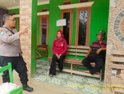 Aipda Tata Sasmita bersama Bripka Agus Sukmana Laksanakan Sambang Kamtibmas dan Dumas Keliling di Tanjungmedar dalam Rangka BEYOND TRUST PRESISI