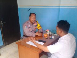 Aiptu Dody Laksanakan Door To Door System Dalam Rangka Pelaksanaan Beyond Trust Presisi Dikantor Kasipem Trantibum Kelurahan Kota Kaler