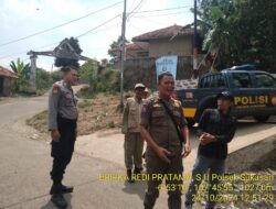 KAPOLSEK SUKASARI BESERTA ANGGOTA UNIT SAMAPTA MEMBERIKAN HIMBAUAN KAMTIBMAS SEBAGAI LANGKAH PREVENTIF DEMI TERCIPTANYA SITUASI KAMTIBMAS YANG KONDUSIF