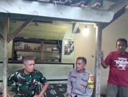 Sinergitas TNI – Polri, Dalam Kegiatan Sambang ke warga Desa Sukamantri Kec. Tanjungkerta