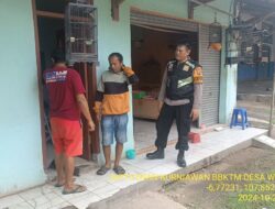 Aiptu Iwan Kurniawan sambangi warga masyarakat serta dumas keliling dalam rangka BEYOND TRUST PRESISI di wilayah Kec. Tanjungmedar