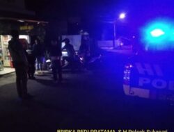 Anggota samapta Polsek Sukasari Rutin Laksanakan Patroli KRYD Blue Light / Malam hari di Wilayah Kecamatan Sukasari Kabupaten Sumedang