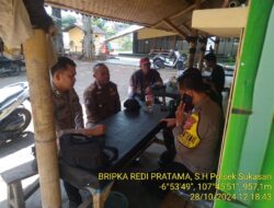 KAPOLSEK SUKASARI BESERTA ANGGOTA UNIT SAMAPTA MEMBERIKAN HIMBAUAN KAMTIBMAS SEBAGAI LANGKAH PREVENTIF DEMI TERCIPTANYA SITUASI KAMTIBMAS YANG KONDUSIF