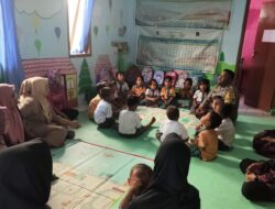 Bhabinkamtibmas Polsek Tanjungkerta Laksanakan Penyuluhan untuk Siswa-Siswi PAUD Nakhrowiyatul Huda