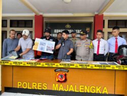 Sat Reskrim Polres Majalengka Ungkap 4 Pelaku Komplotan Modus Pecah Kaca