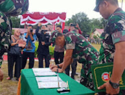 Brigjen TNI Febriel Buyung Sikumbang.SH.MM. Pimpin penutupan TMMD di Desa Magantis Kalteng