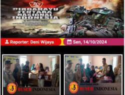 Dukung Program Pemerintah Tuntaskan Stunting, Danramil 404-01/Gelumbang Berikan Bantuan Tambahan Makanan Dan Gizi