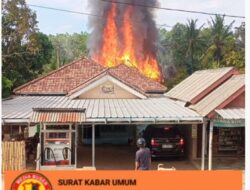 Si Jago Merah Lalap Habis Rumah Warga Desa Babat Kecamatan Belida Darat Kabupaten Muara Enim – Sumatera selatan