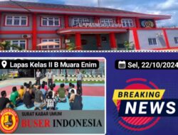 Upaya meningkatkan keamanan, Lapas Muara Enim lakukan Tour to blok dan Razia Kamar rutin