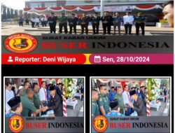 Danramil, 404-02/Prabumulih Bersama Forkopimda, Laksanakan Upacara Peringatan Hari Sumpah Pemuda Ke-96 Di Pemkot Prabumulih,