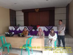 Bhabinkamtibmas Desa Wargaluyu Aiptu Nana Sujana Laksanakan Monitoring Pendaftaran NIB untuk Pelaku UMKM