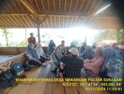 Polsek sukasari melaksanakan sambang untuk menjalin silaturahmi