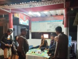 Kapolsek Tanjungkerta melaksanakan patroli malam