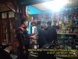 Kapolsek Sukasari beserta kanit samapta Polsek sukasari Rutin Laksanakan Patroli KRYD Blue Light / Malam hari di Wilayah Kecamatan Sukasari Kabupaten Sumedang