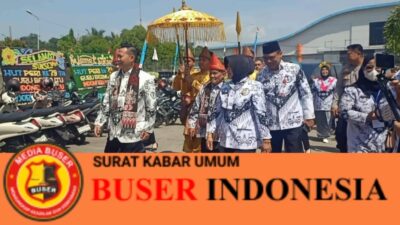 PJ Bupati Hengky Putrawan S.Pi.M.Si.M.M Hadiri Peringatan HUT PGRI Ke 79 Dan Hari Guru T.A 2024 Di Kec Lawang Kidul Di GSG PT Bukit Asam