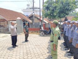 Aipda Dedy Laksanakan Pembinaan Satuan LINMAS Desa Mulyasari Dalam Rangka Kesiapan Pengamanan Pemilukada