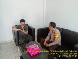 Bhabinkamtibmas Desa Sukarapih Melaksanakan Giat Sambang Dan Silaturahmi Kepada Warga masyarakat