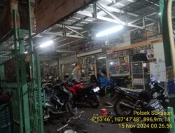 Anggota samapta Polsek Sukasari Rutin Laksanakan Patroli KRYD Blue Light / Malam hari di Wilayah Kecamatan Sukasari Kabupaten Sumedang
