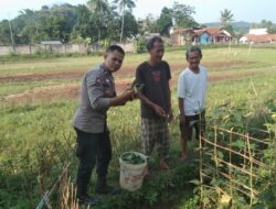 Bhabinkamtibmas Desa Rancamulya Sambangi Kelompok Tani Dalam Rangka Beyond Trust Presisi  Serta Mendukung Program Pemerintah Bidang Ketahanan Pangan
