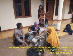 Polsek sukasari melaksanakan sambang untuk menjalin silaturahmi