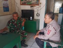 Sinergitas TNI – Polri,Polsek Tanjungkerta Polres Sumedang Polda Jabar,sambangi Koramil Tanjungkerta jalin silaturahmi