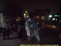 Anggota Polsek Sukasari Rutin Laksanakan Patroli KRYD Blue Light / Malam hari di Wilayah Kecamatan Sukasari Kabupaten Sumedang