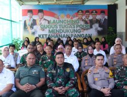 Desa Wanajaya Jadi Pusat Peluncuran Gugus Tugas Polri Mendukung Ketahanan Pangan di Kabupaten Garut