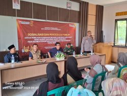 Kapolsek Tanjungmedar Bersama Forkopimcam melaksanakan Kegiatan Sosialisasi dan Pendidikan Pemilihan kepada Kelompok Perempuan (Gender) dalam Rangka Meningkatkan Partisipasi Pemilih