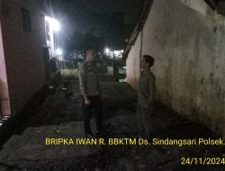 Anggota Polsek Sukasari Rutin Laksanakan Patroli KRYD Blue Light / Malam hari di Wilayah Kecamatan Sukasari Kabupaten Sumedang