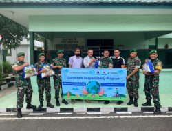 DONASI PENYERAHAN SEMBAKO MASING-MASING 100 PARCEL KE KEPOLISIAN  RESORT MUARA ENIM DAN KODIM 04/04 MUARA ENIM