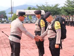 Polres Sumedang Gelar Apel Pengecekan Kesiapan Anggota dalam Pengamanan Pilkada 2024