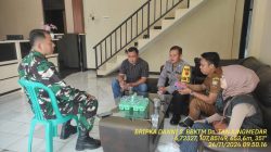 Untuk menjaga Sinergitas TNI/POLRI, Bhabinkamtibmas bersama Babinsa melaksnakan sambang/silaturahmi Kamtibmas