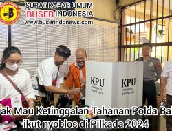 Tak Mau Ketinggalan Tahanan Polda Bali ikut nyoblos di Pilkada 2024
