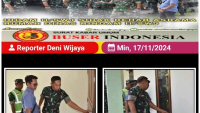 Irdam II/Sriwijaya Sidak Progres Rehab Perumahan TNI AD di Rindam II/Sriwijaya
